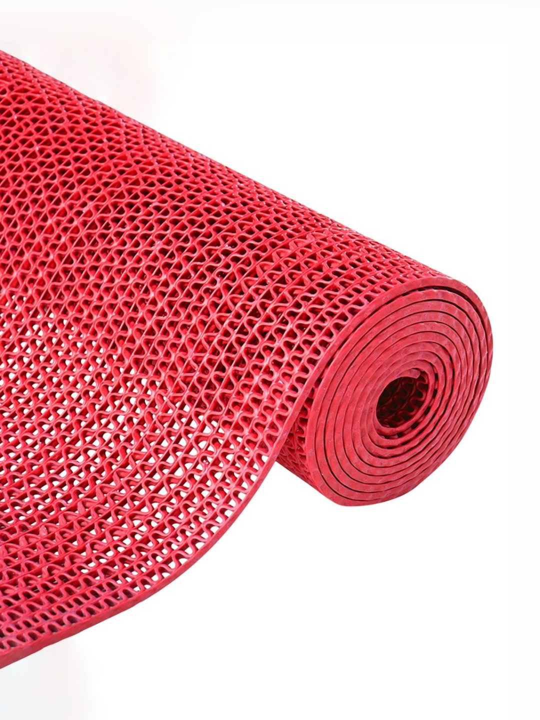 Myntra Elegant Homes Red Pattern 110 GSM PVC Rubber Bath Rugs