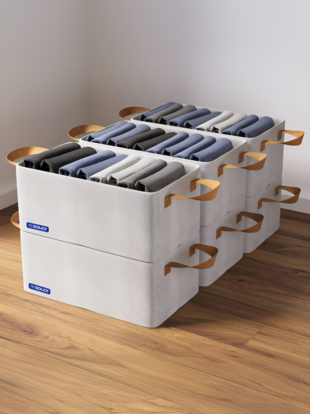 BOXJOY Taupe Set of 6 Water Resistant Drawer Organiser