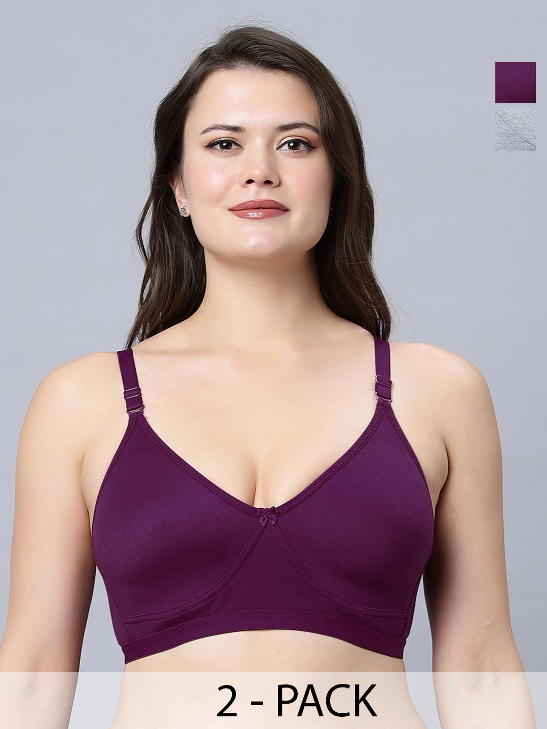Eden Pack Of 2 T-Shirt Bra All Day Comfort Full Coverage