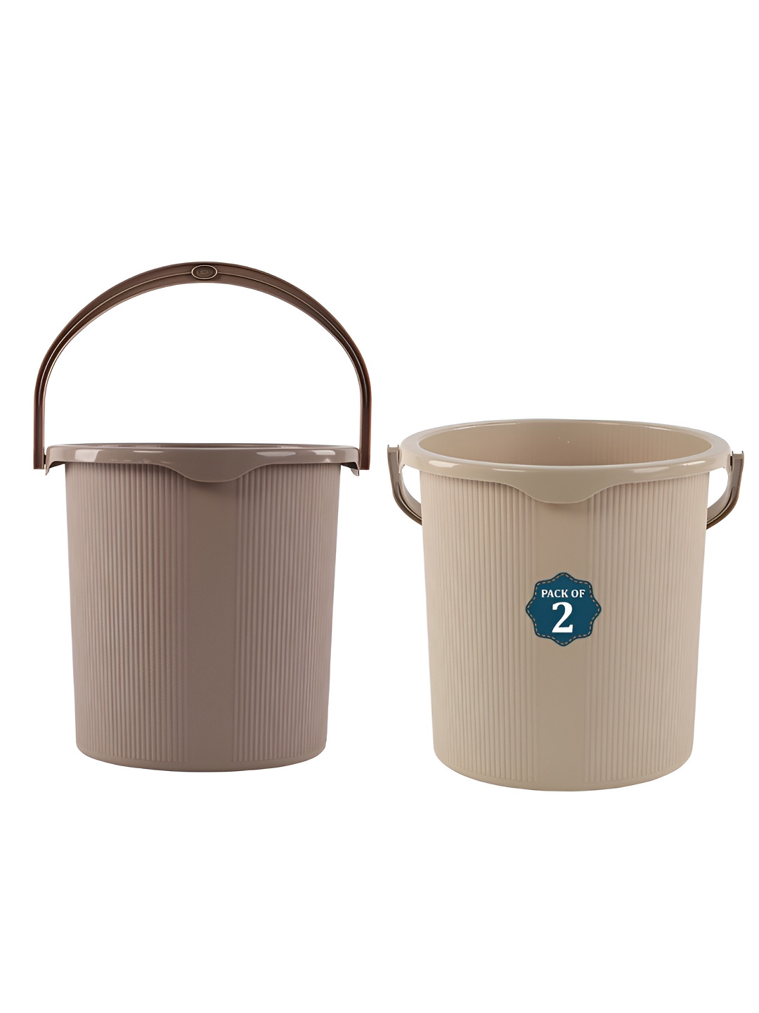 Aura Pack of 2 Textured Matte Contemporary Bath Accessories Set