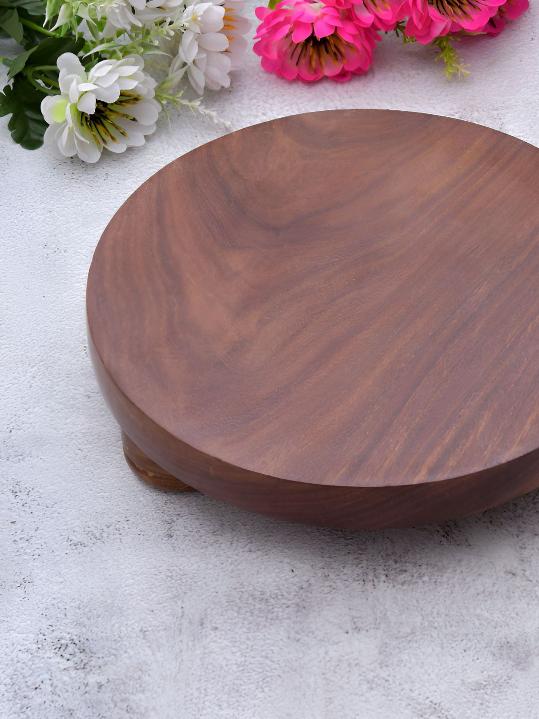 Myntra Elegant Homes Brown Wooden Rolling Board
