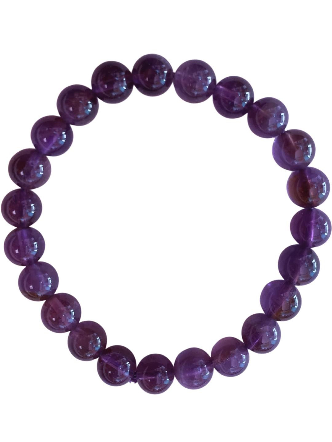 Apnisanskriti Unisex Amethyst Stone Bracelet Designer Thread
