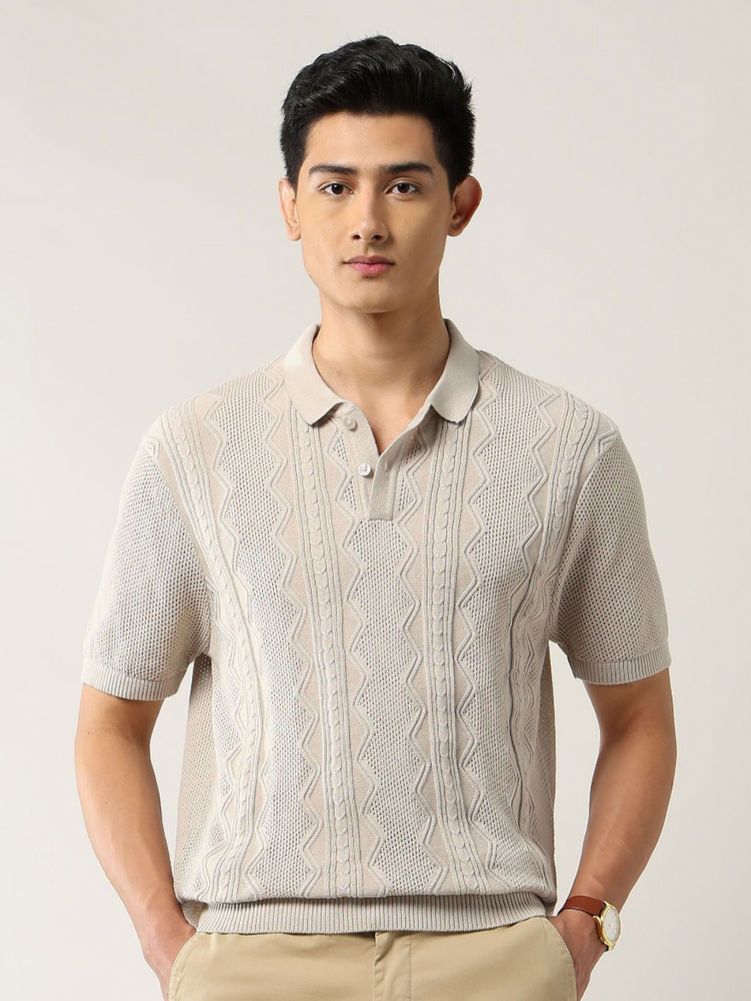 Arrow New York Polo Collar Pure Cotton Regular Fit T-shirt