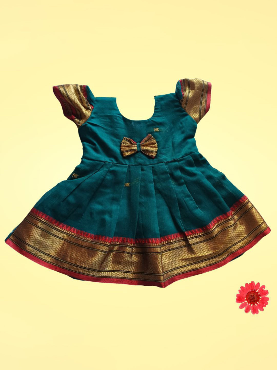 Mom and Me Girls Solid A-Line Flared Above Knee Dress