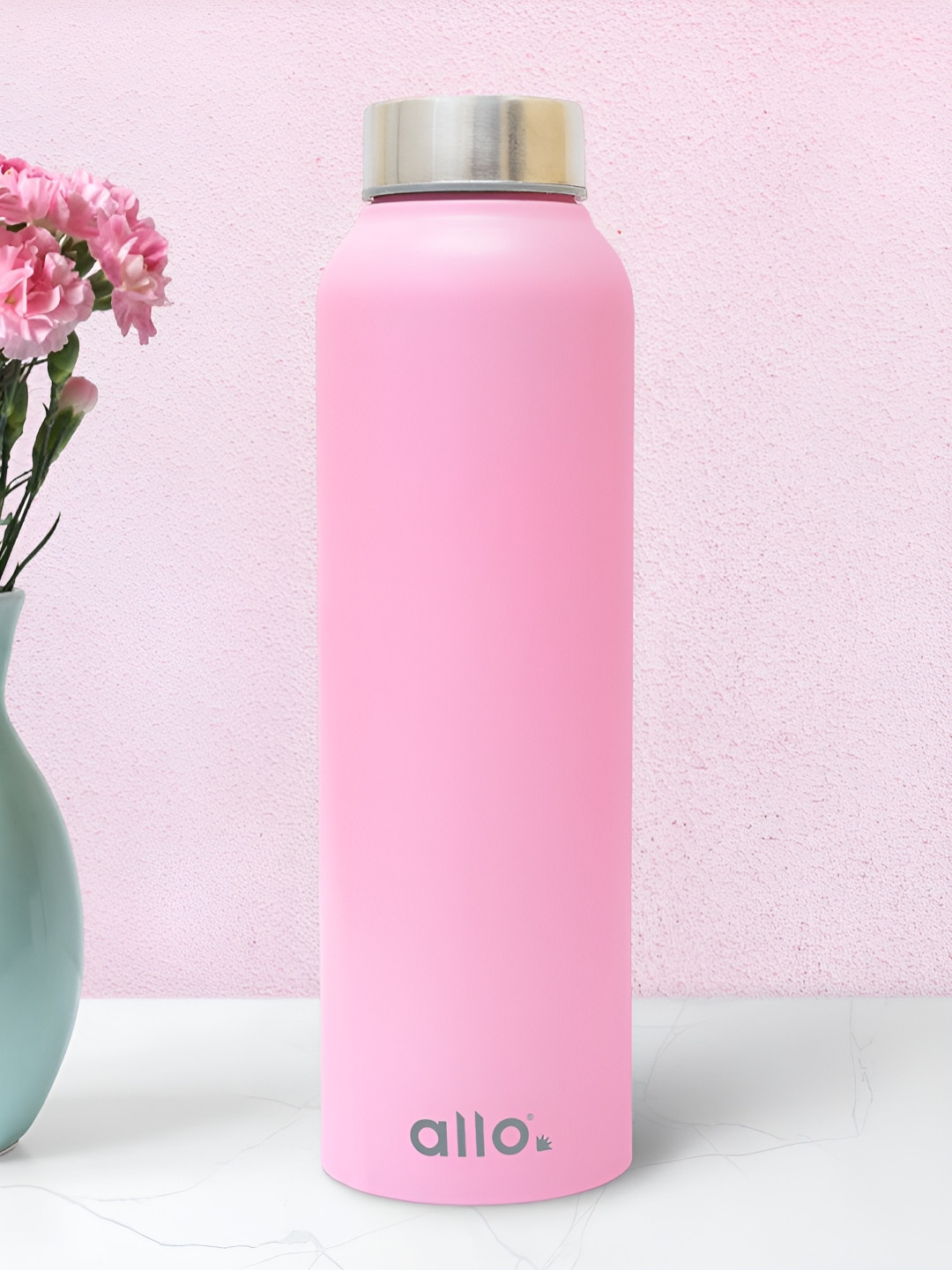 Allo Pink Stainless Steel Leakproof Steel Cap Water Bottle 1000 ml
