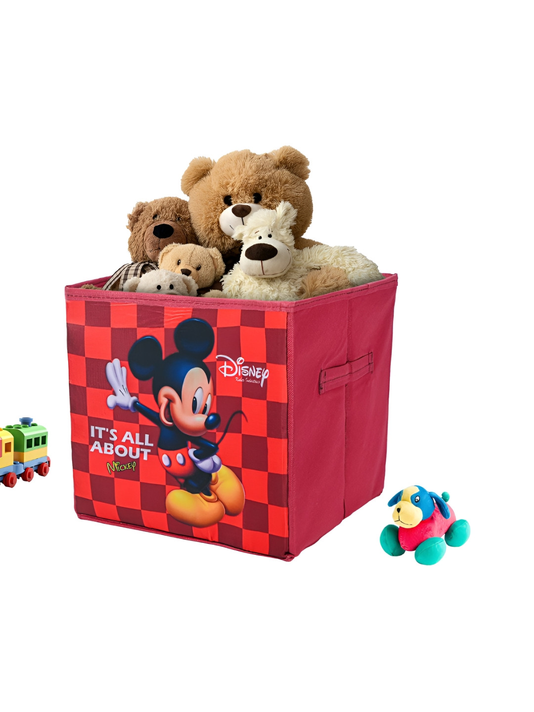 Aura Maroon & Black Disney Mickey Check Multi-Utility Organiser