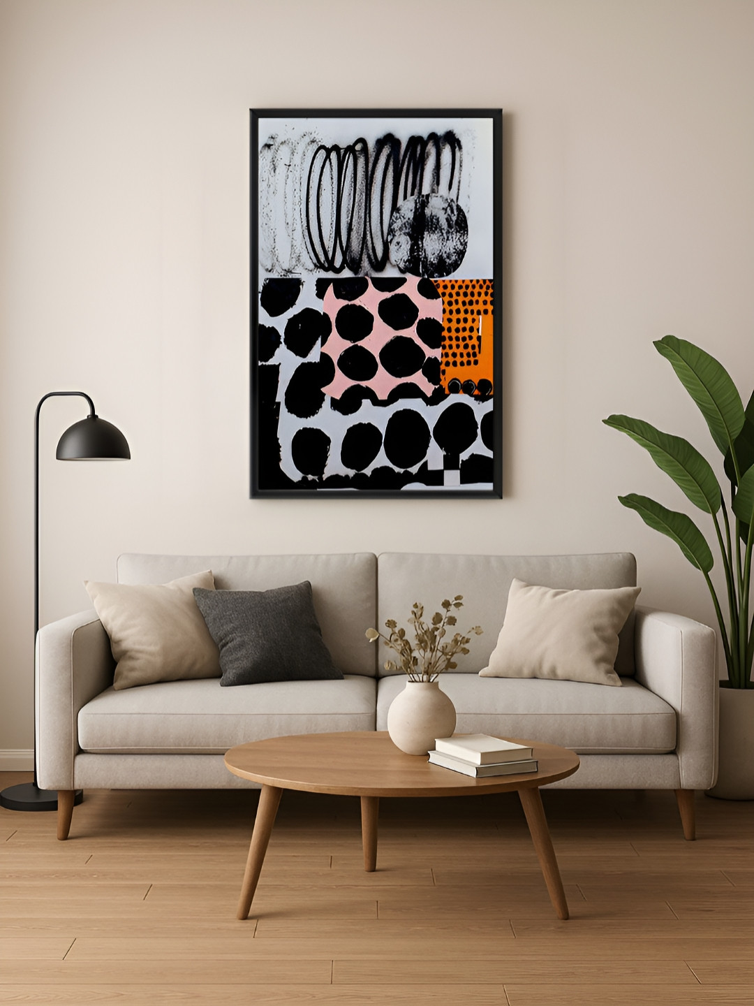 999Store Abstract Hand-Painted Canvas Wall Paintings