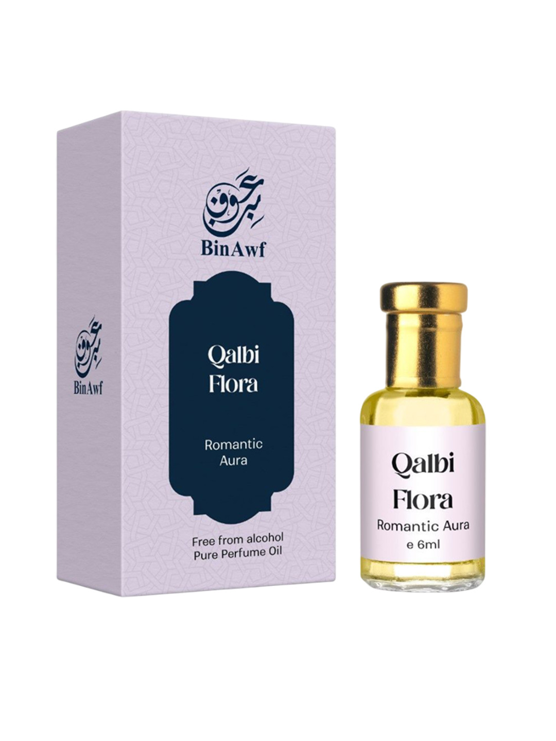 BinAwf Qalbi Flora Romantic Aura Non Alcohol Attar- 6 ml