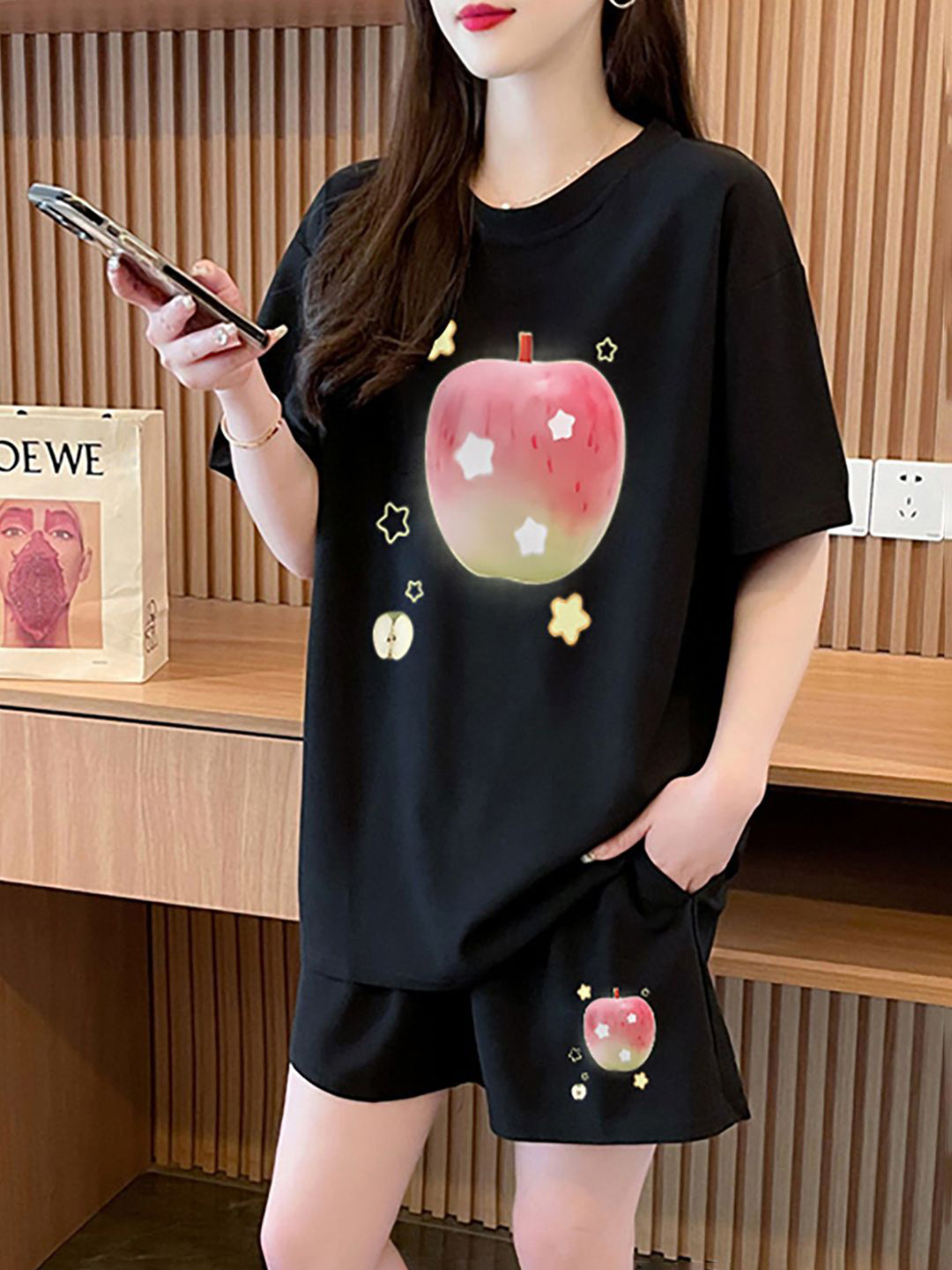 JC Mode Printed T-Shirt & Shorts