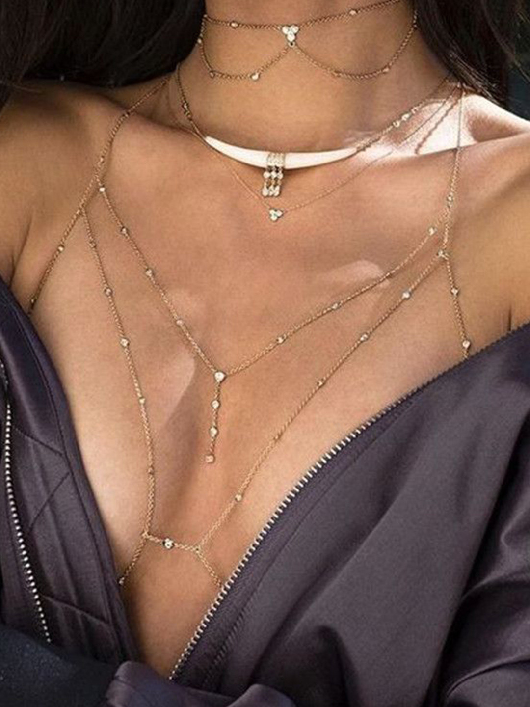 StyleCast x Revolte Gold-Plated Body Chain