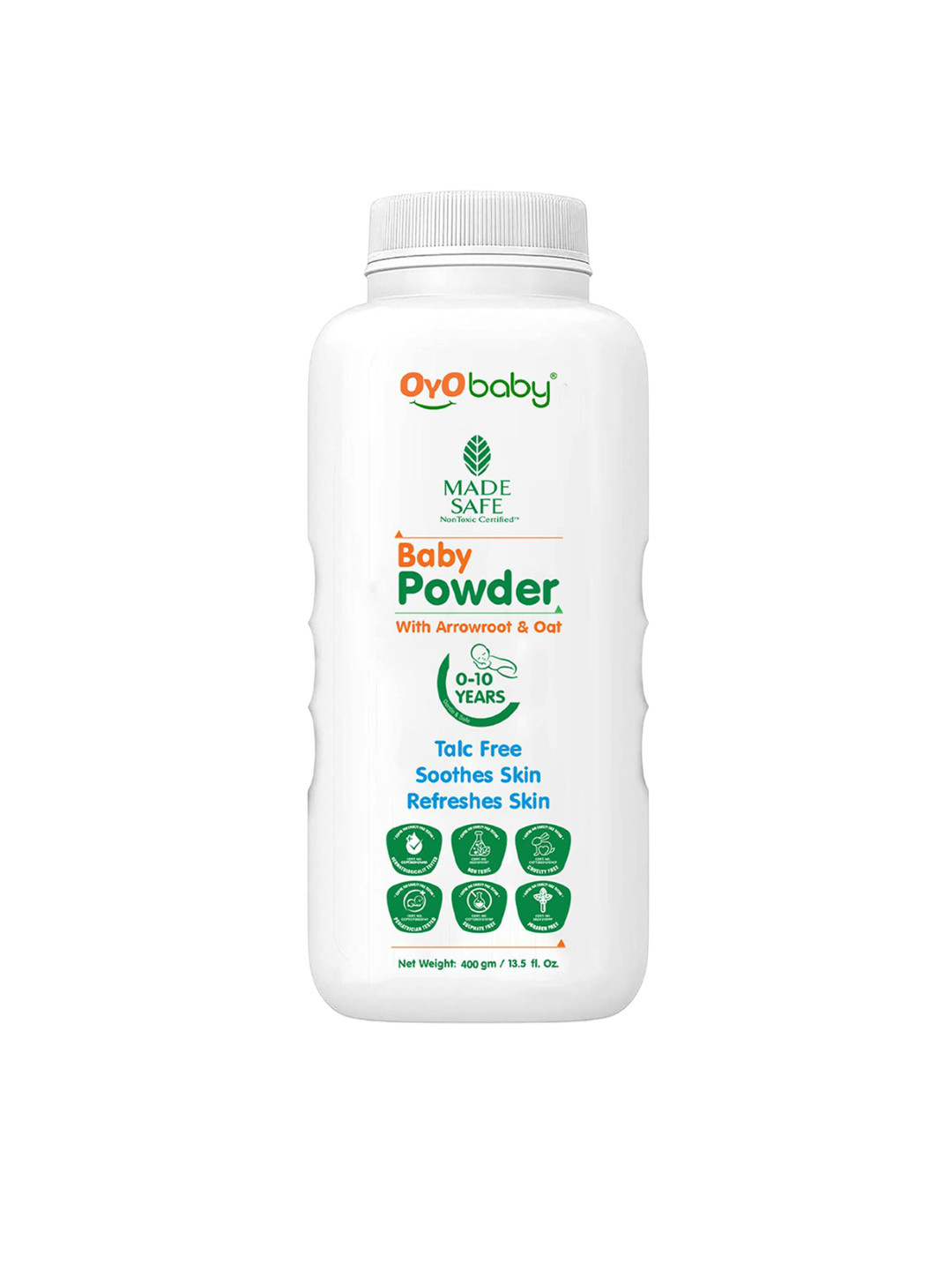 OyO Baby Baby Powder With Arrowroot & Oat - 400 g