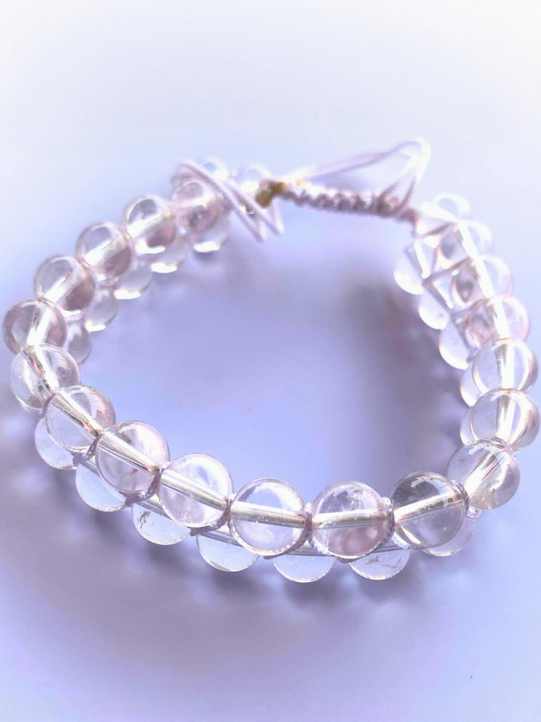 Apnisanskriti Unisex Sphatik Crystal Stone Bracelet