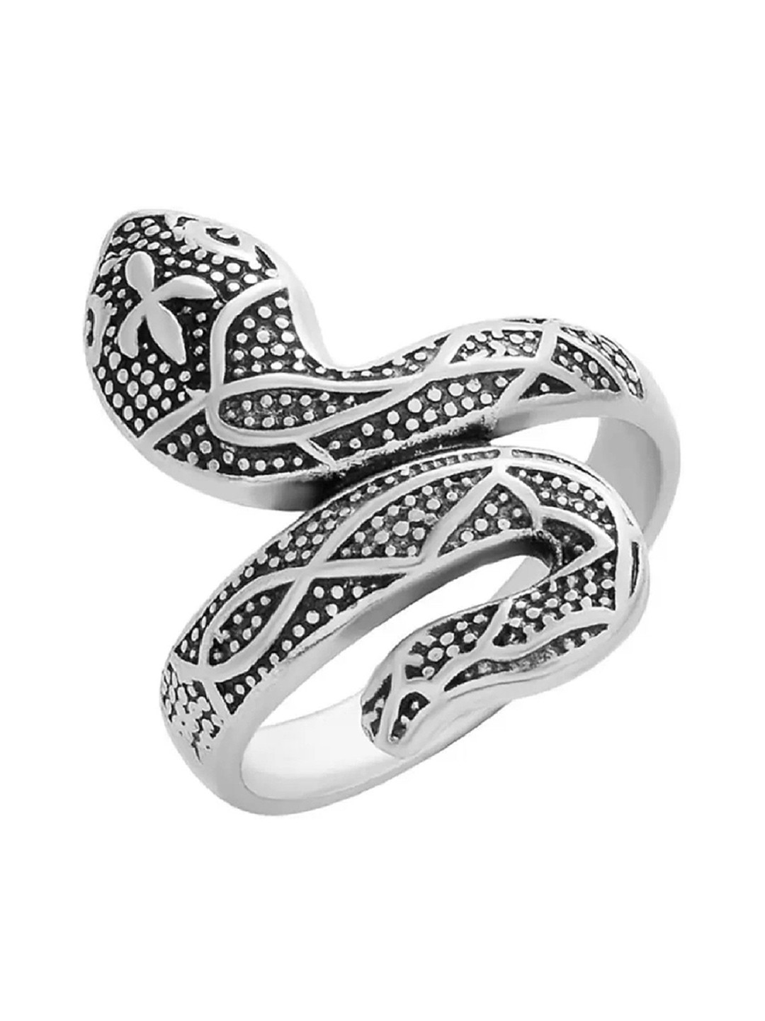 Dynamic Retail Global Silver Alloy Finger Ring
