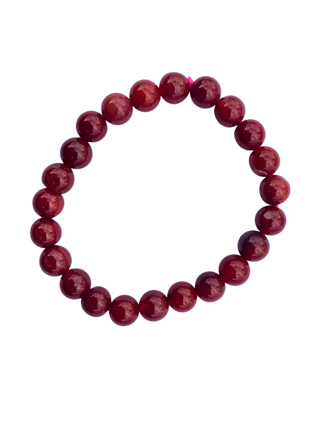 Apnisanskriti Unisex Red Onyx Healing Stone Bracelet