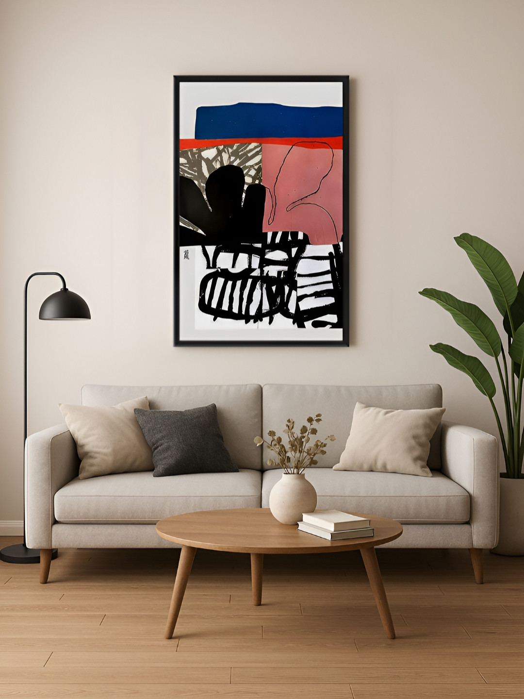 999Store Abstract Hand-Painted Canvas Wall Paintings