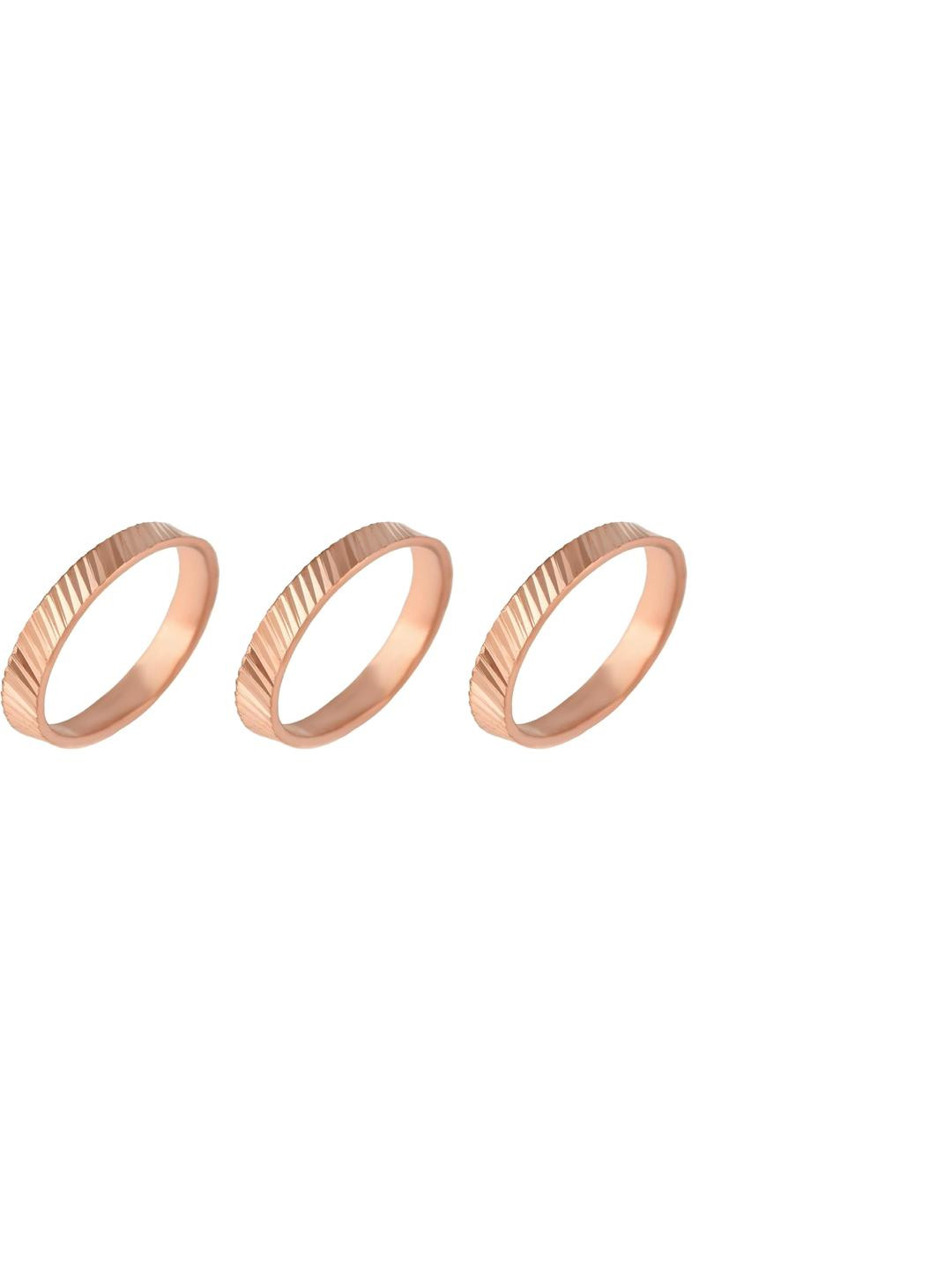 Dynamic Retail Global Set of 3 Bronze Alloy Finger Ring