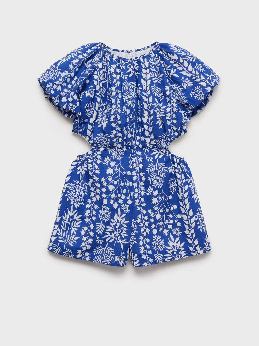 Mango Kids Girls Floral Pure Cotton Jumpsuit