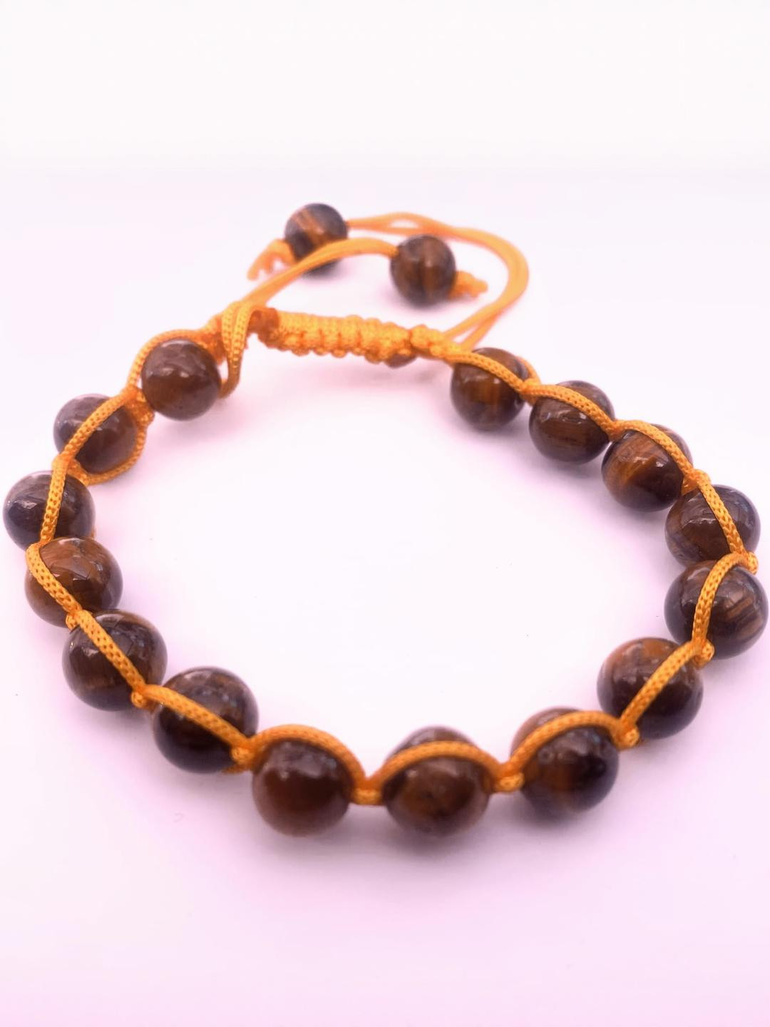 Apnisanskriti Unisex Tiger Eye Stone Bracelet Designer Thread