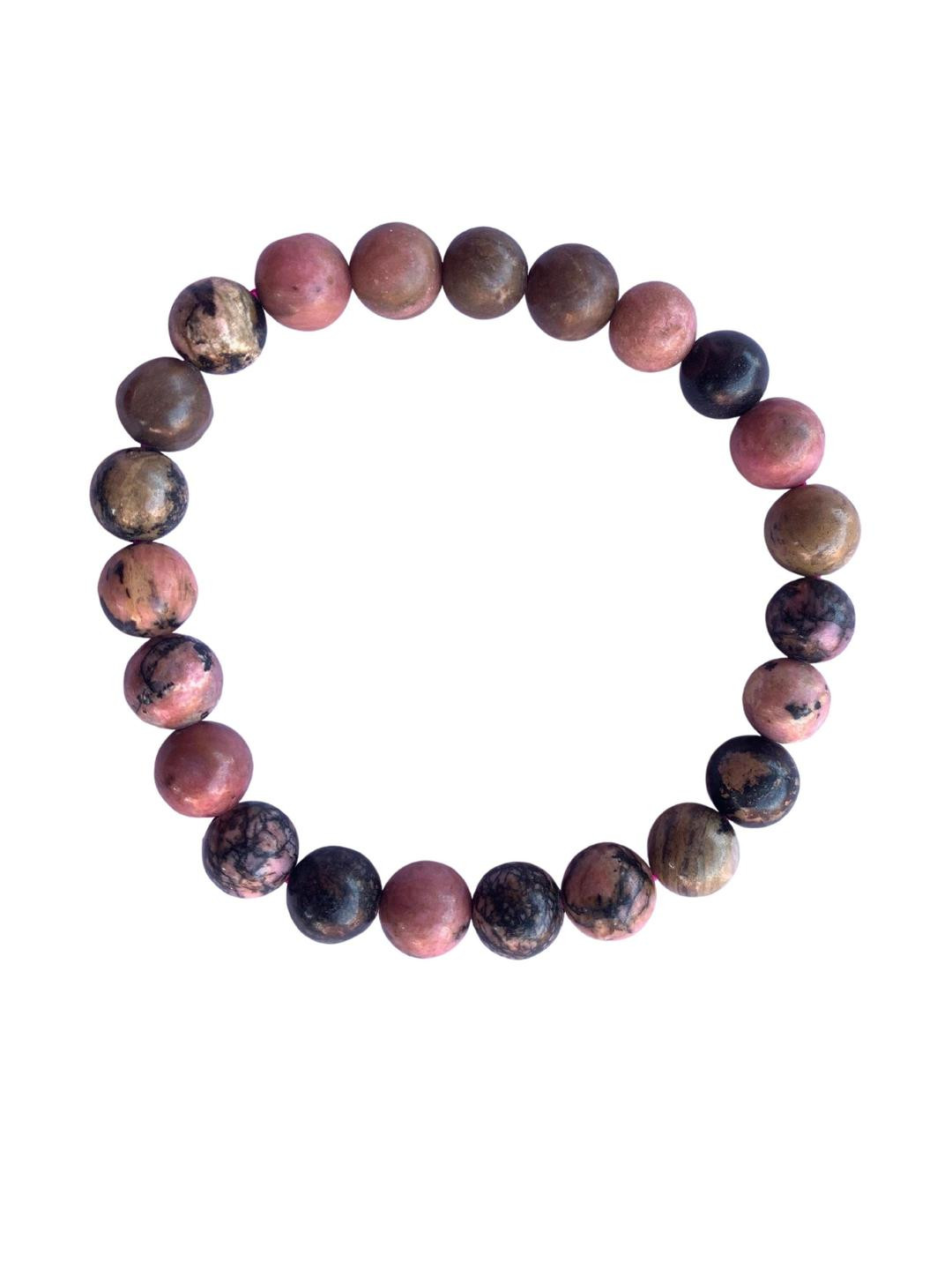 Apnisanskriti Unisex Rhodonite Healing Stone Bracelet