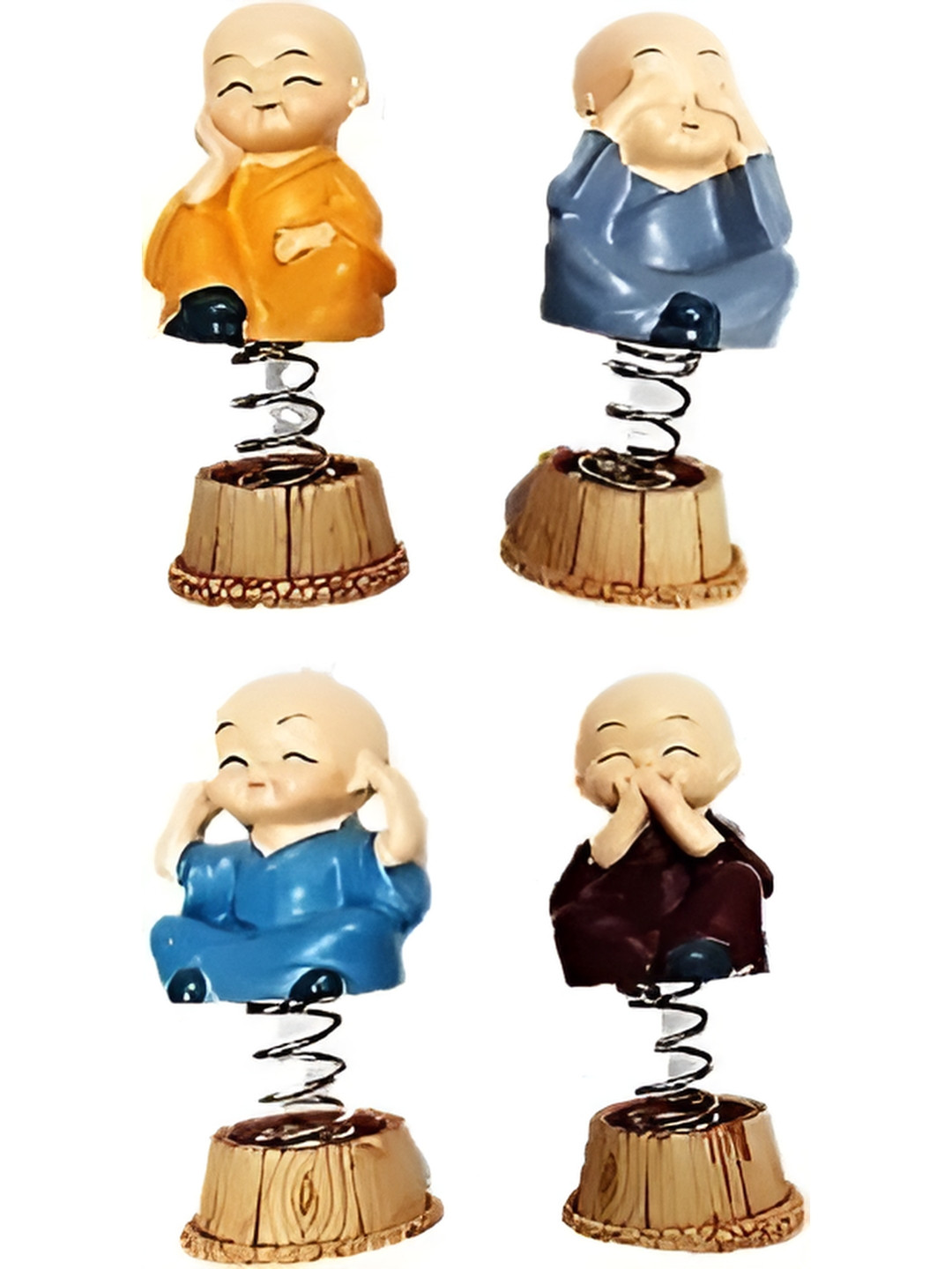 Aura Blue Buddha Figurine Showpiece