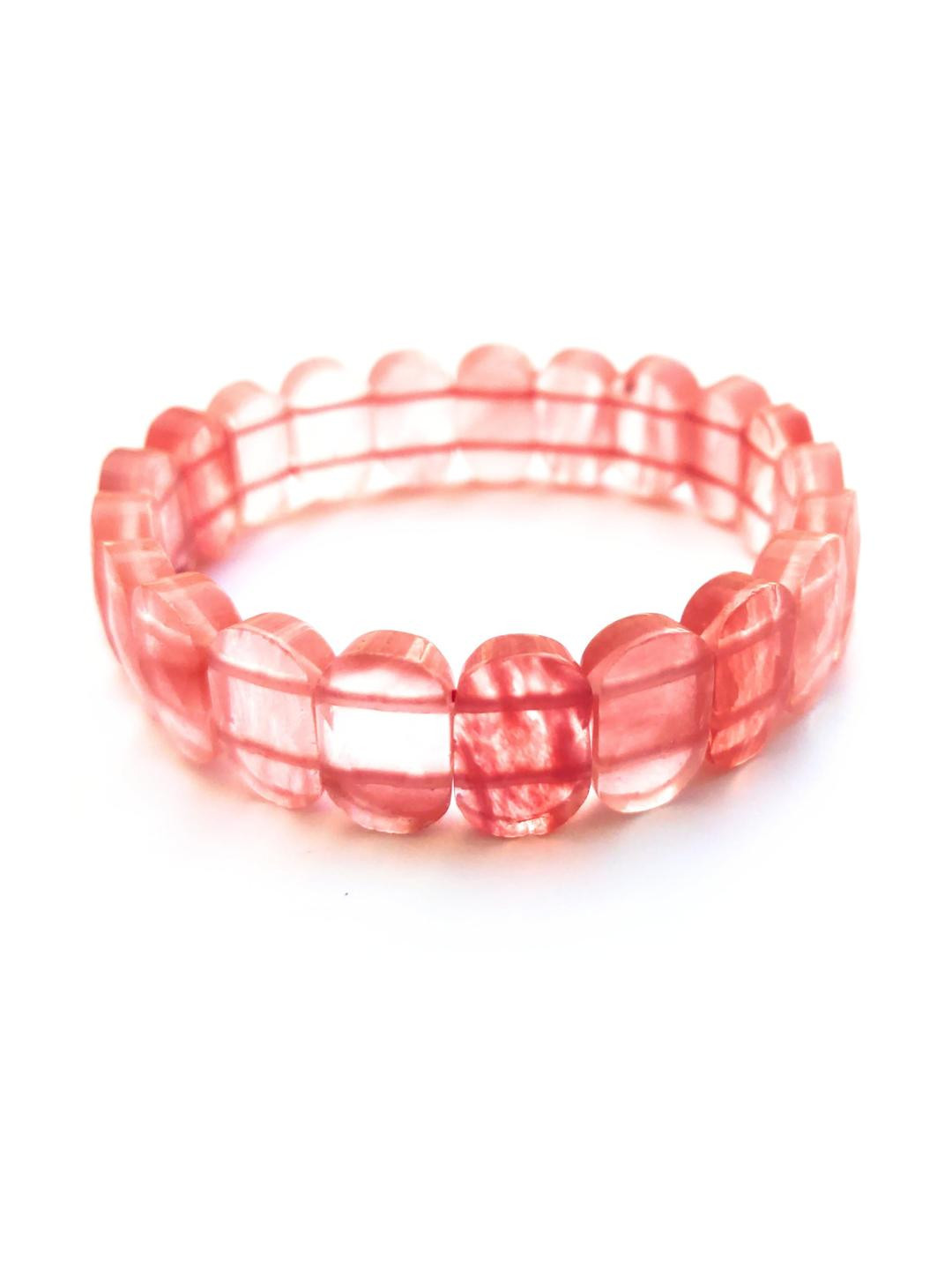 Apnisanskriti Unisex Cherry Quartz Stone Bracelet