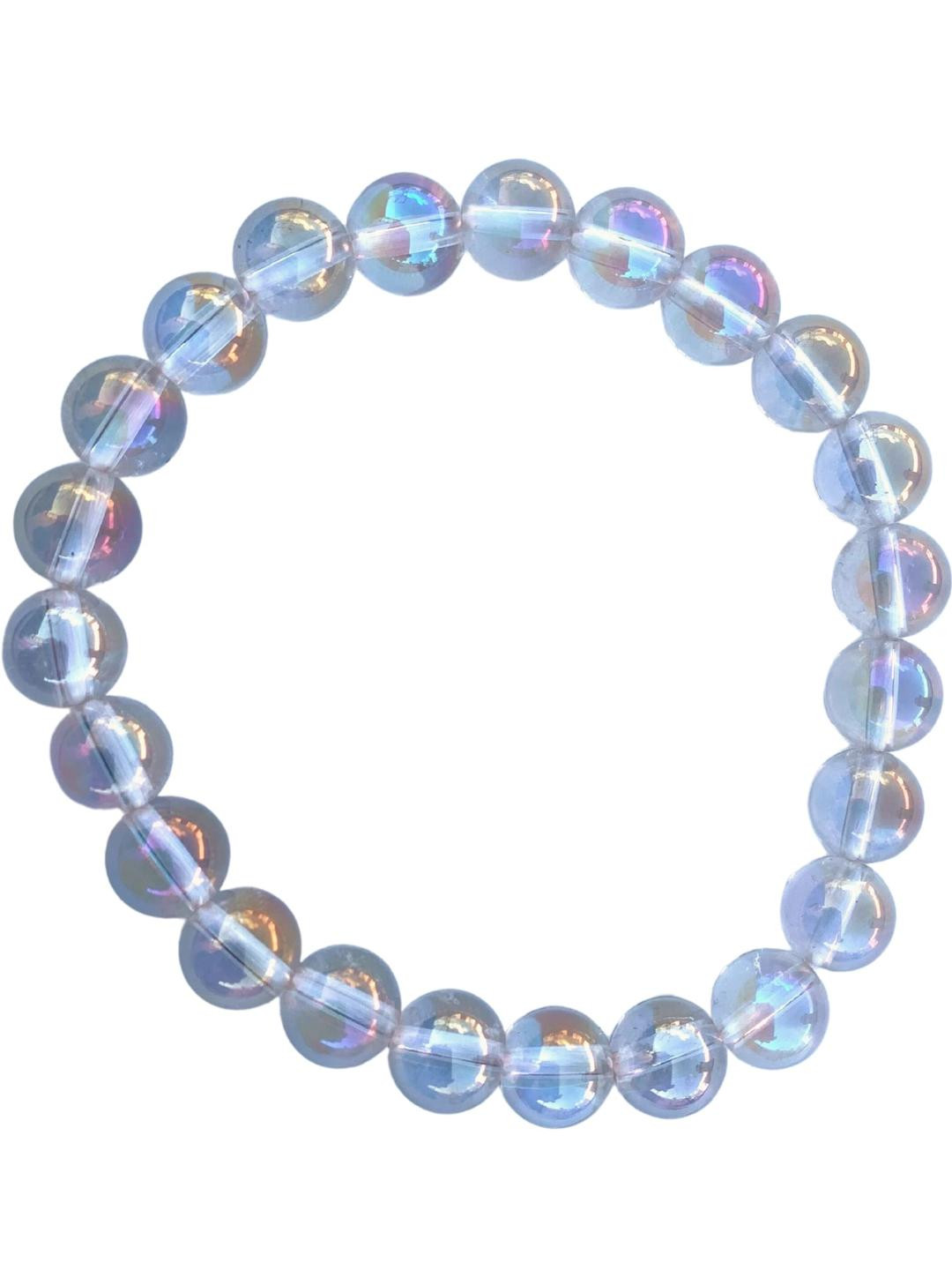 Apnisanskriti Unisex Aura Quartz Healing Stone Bracelet