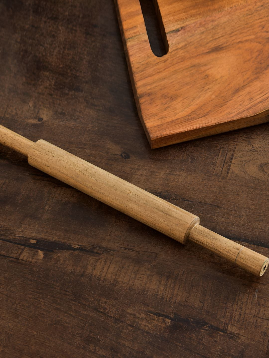 Myntra Elegant Homes Brown Wooden Rolling Pin
