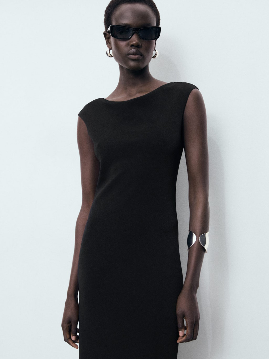 MANGO Sheath Midi Dress