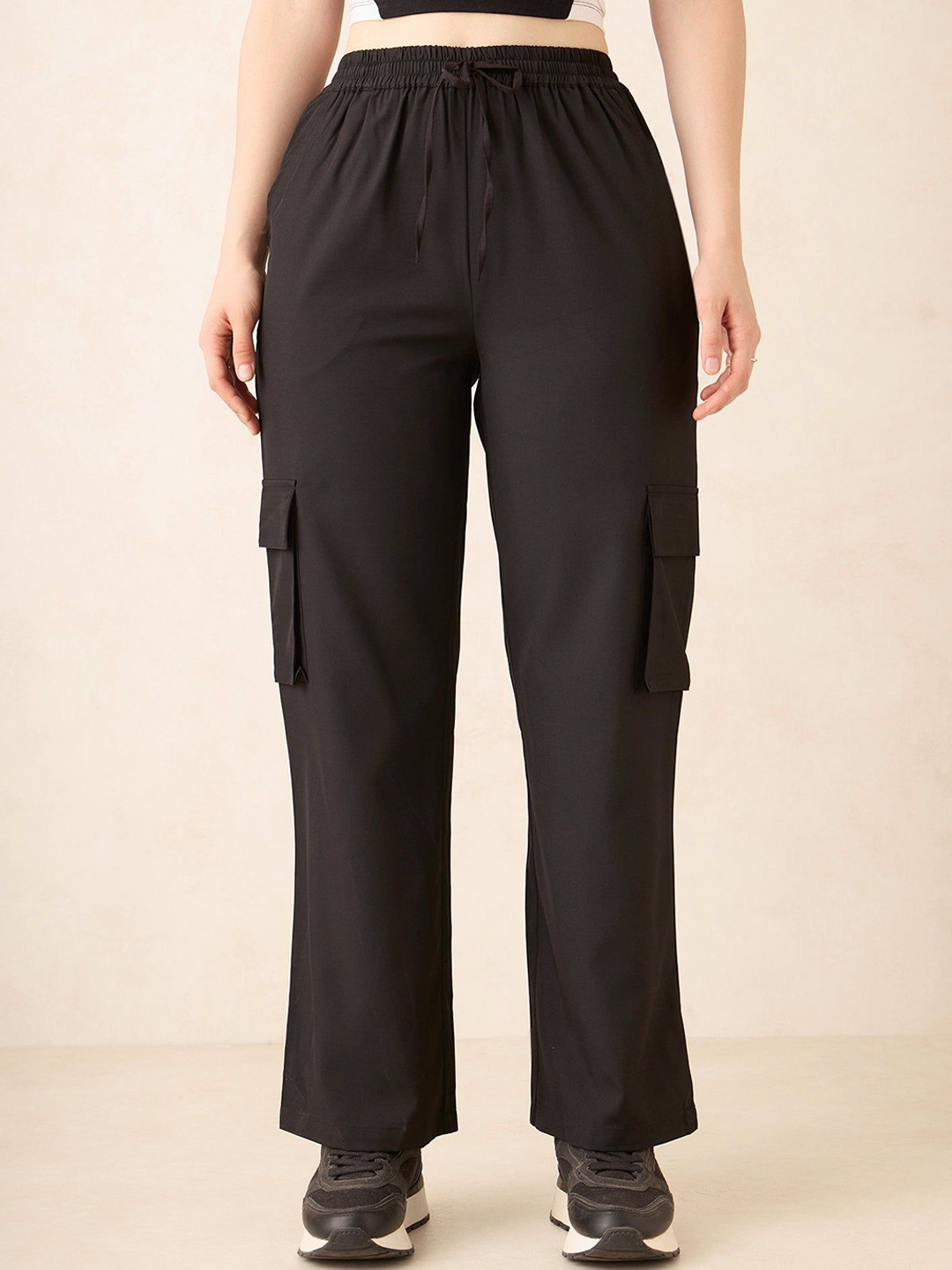 Outzidr Women Wide Leg Parachute Pants