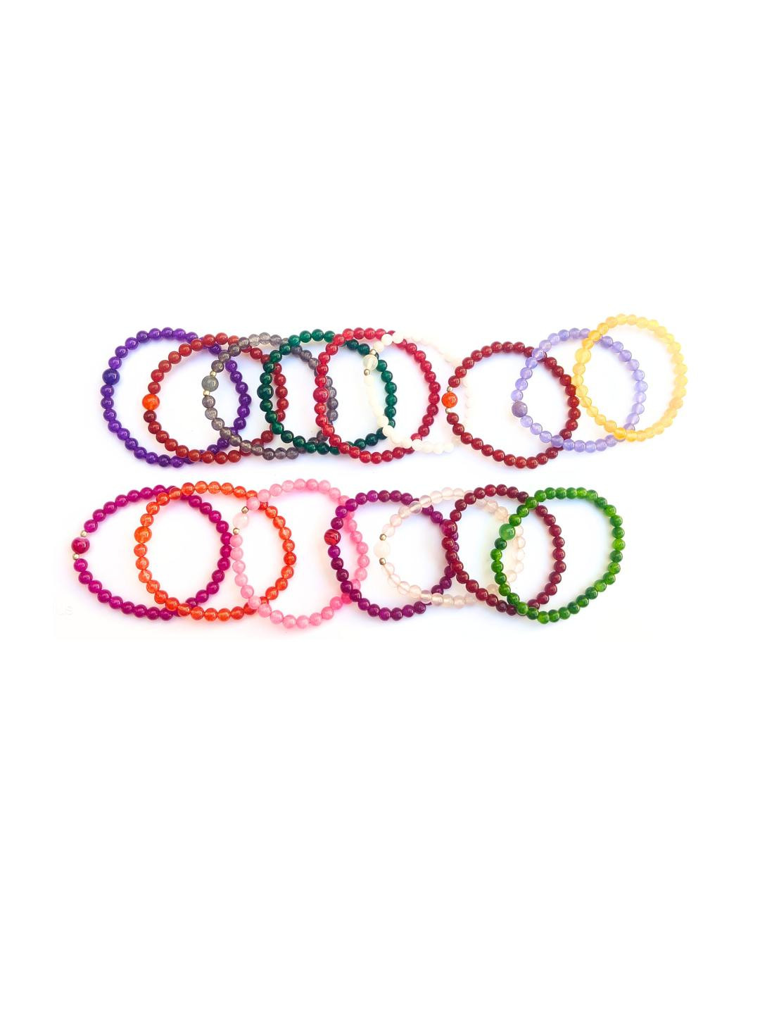 Apnisanskriti Unisex Multi Colour Stone Bracelet