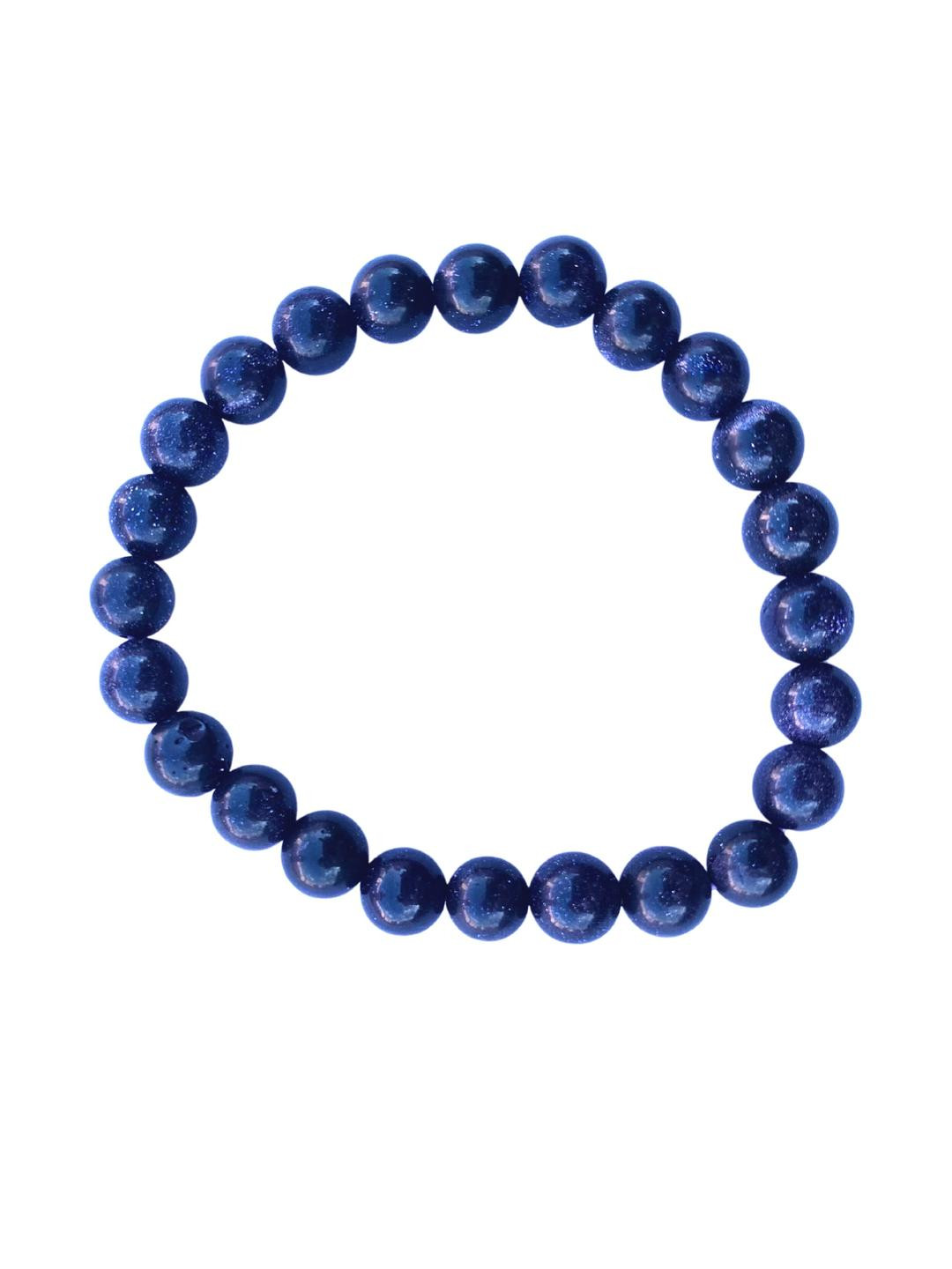 Apnisanskriti Unisex Blue Goldstone Healing Bracelet