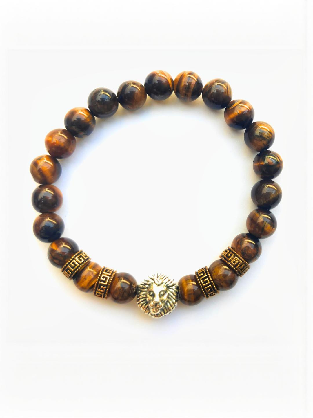 Apnisanskriti Unisex Tiger Eye Lion Stone Bracelet
