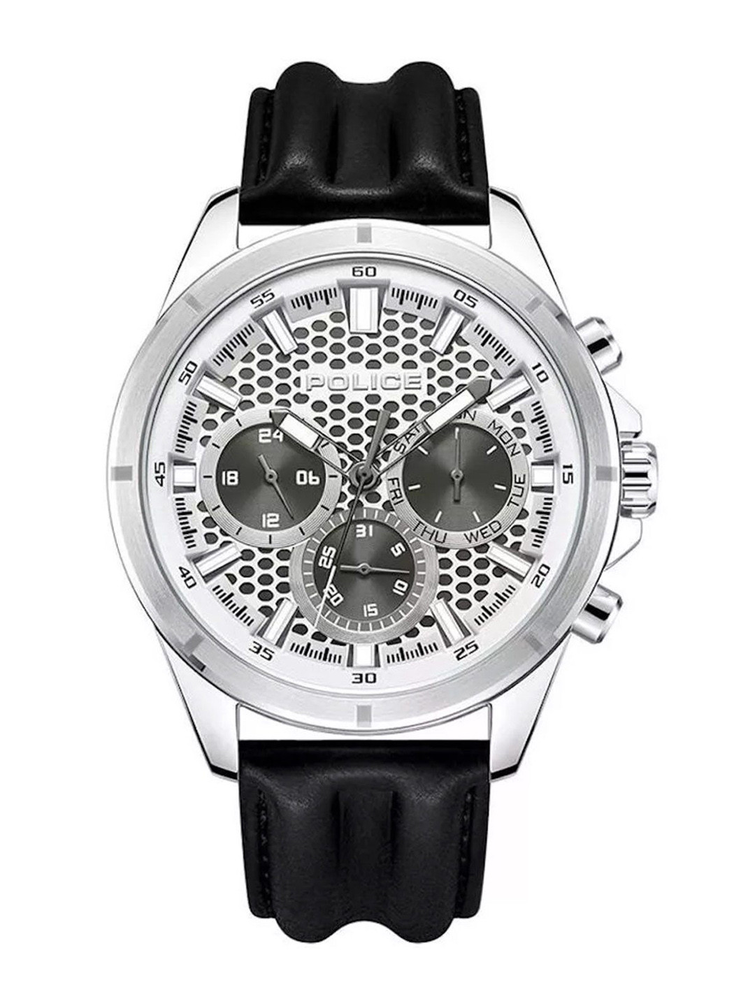 Police Urban Rebel Men Dial & Leather Straps Analogue Watch NTPLPEWJF2204104W