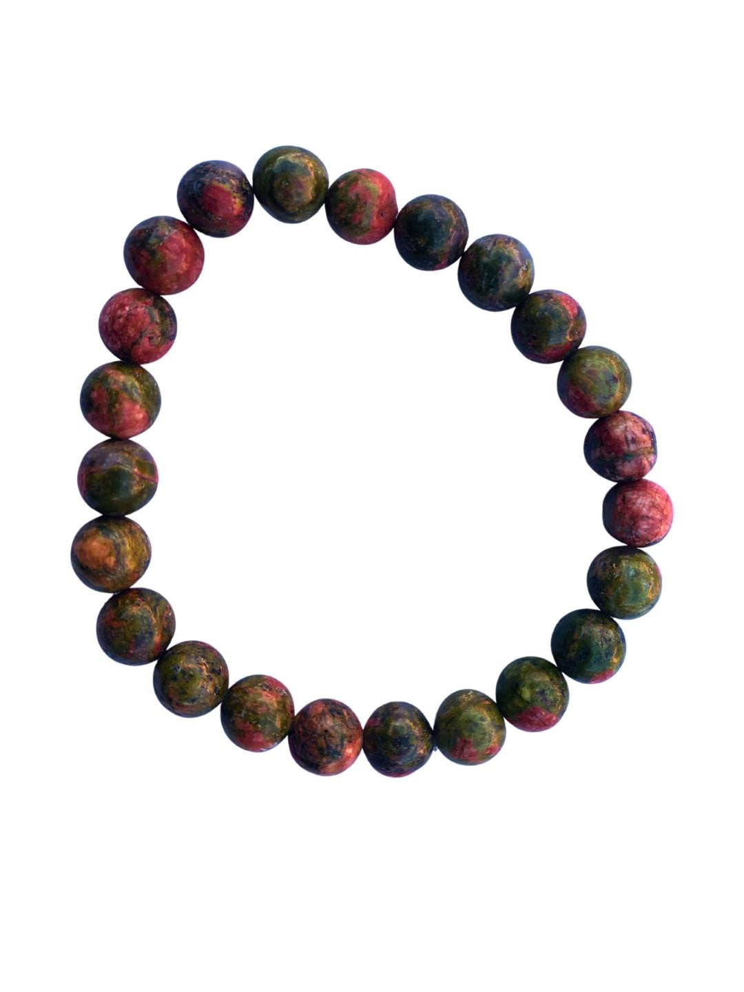 Apnisanskriti Unisex Unakite Healing Stone Bracelet