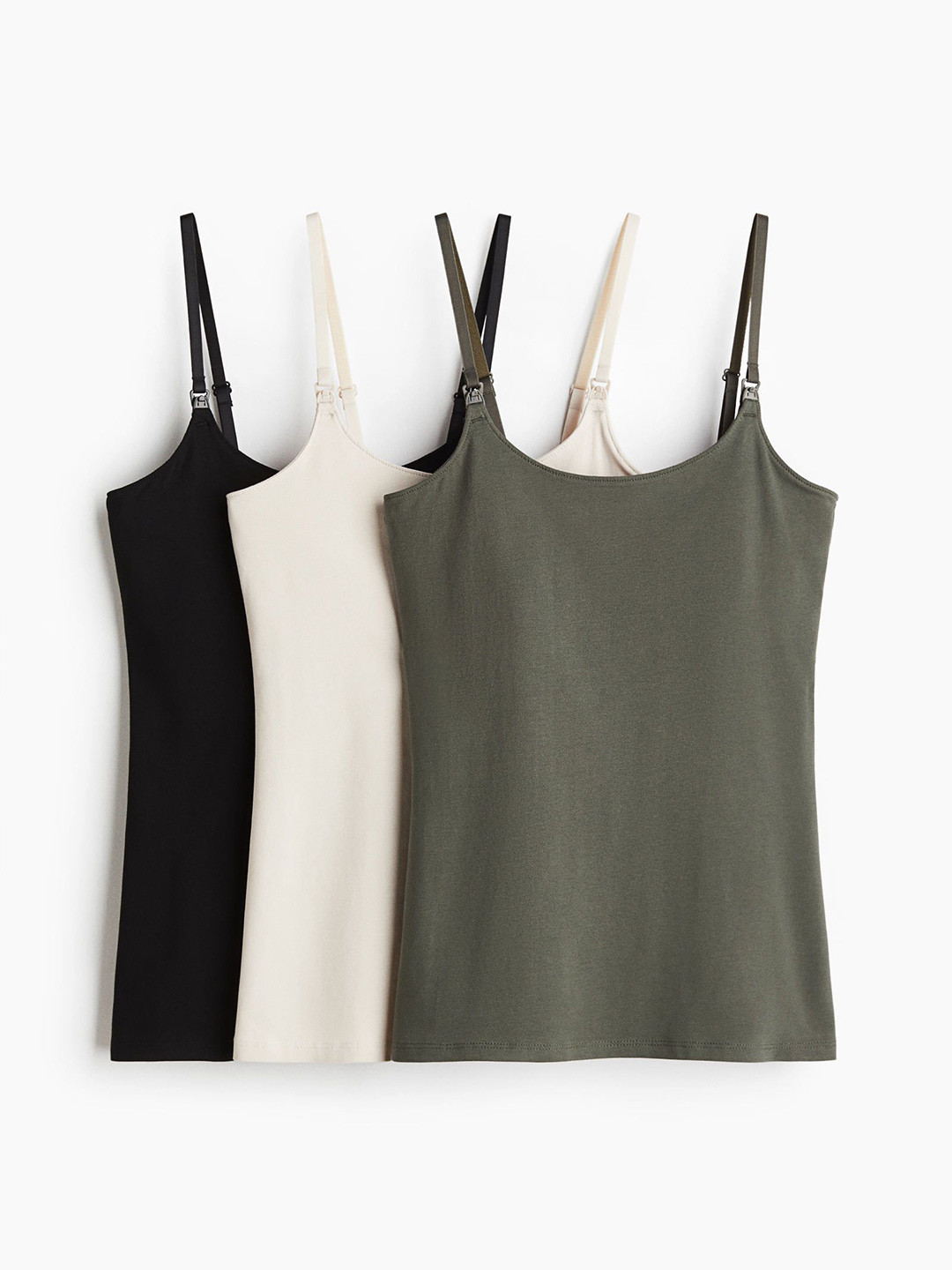 H&M MAMA 3-Pack Nursing Strappy Tops