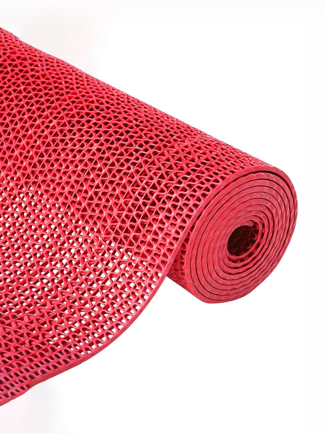 Myntra Elegant Homes Red Pattern 110 GSM PVC Rubber Bath Rugs