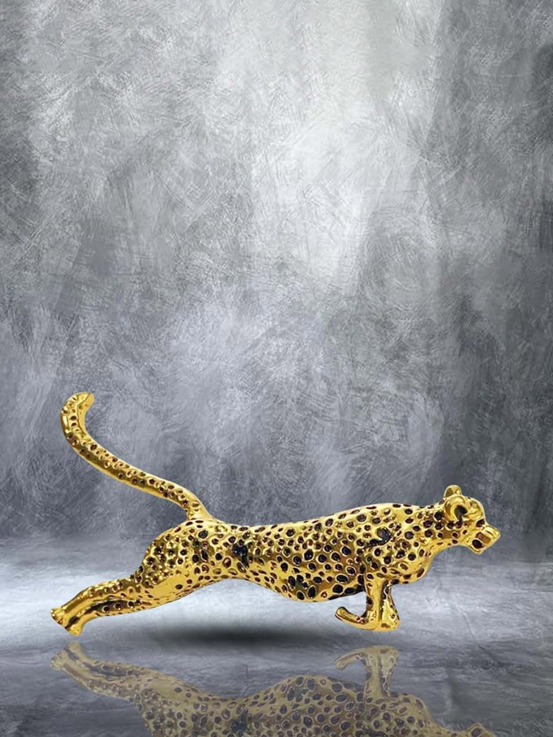 VAMA Women Gold Cheetah Brooch Animal Lapel Pin Suits Sherwanis