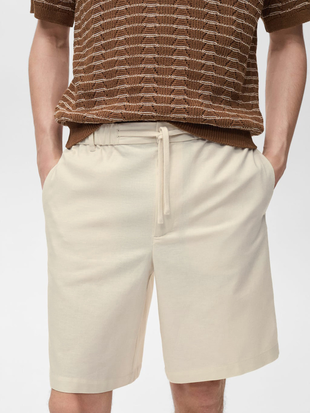 MANGO MAN Bermuda Shorts With Drawstring