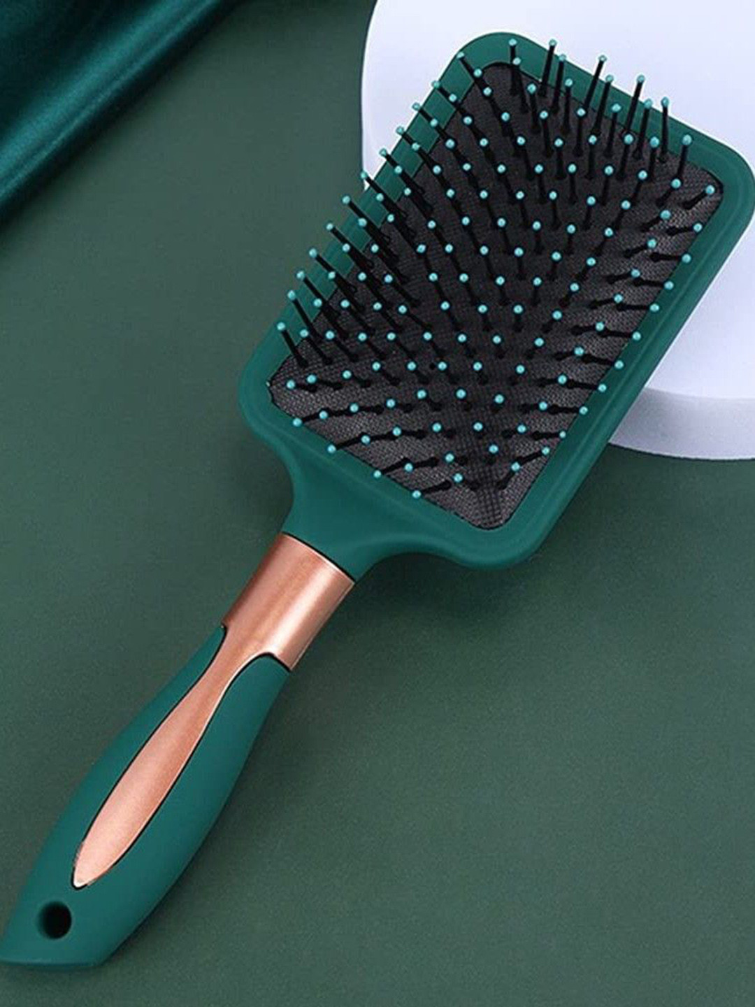PURRPALAX Premium Rectangle Hair Brush - Green