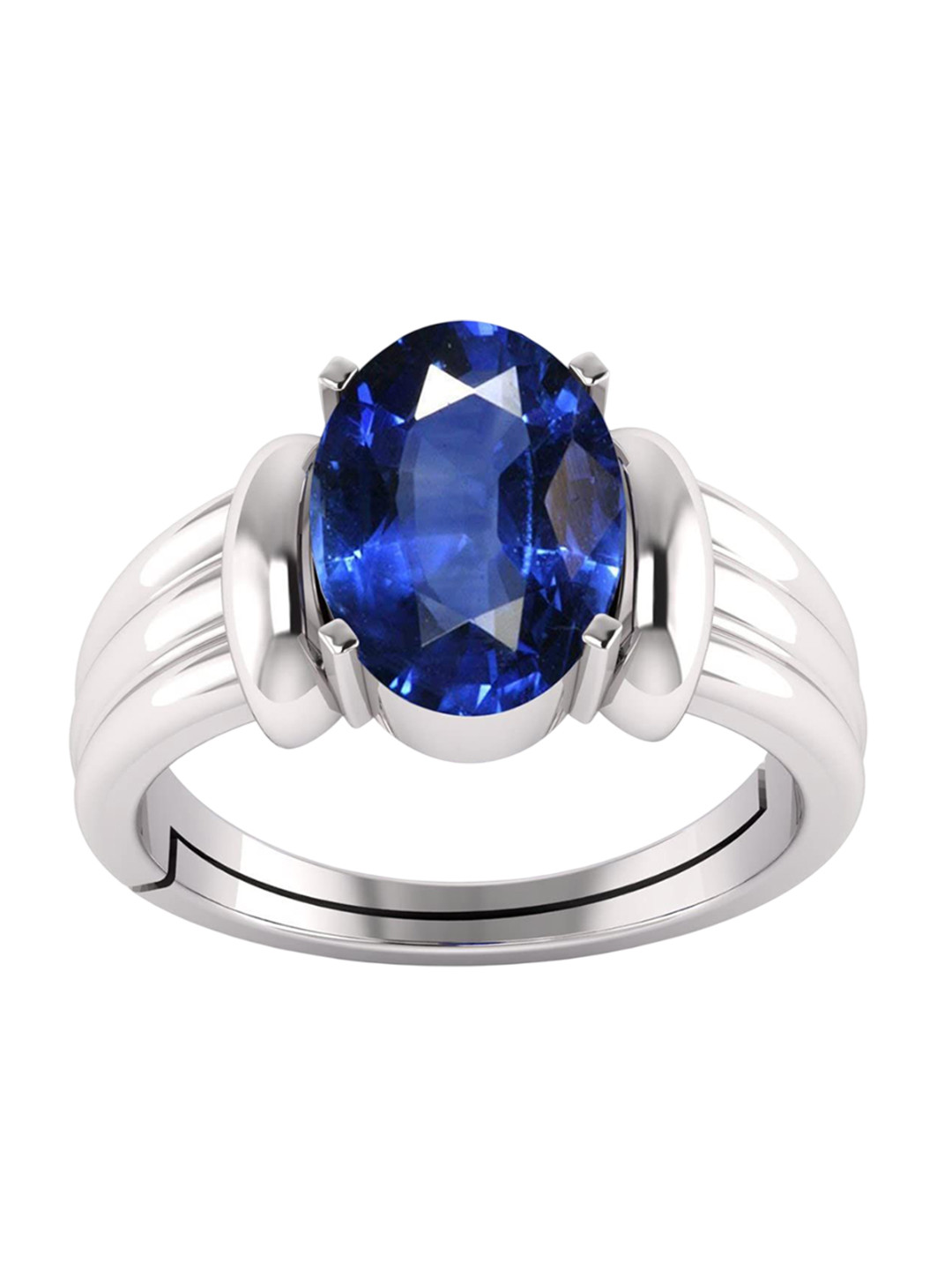 RSPR Unisex 9.25 Ratti 8.72 Carat Sapphire-Studded Adjustable Finger Ring