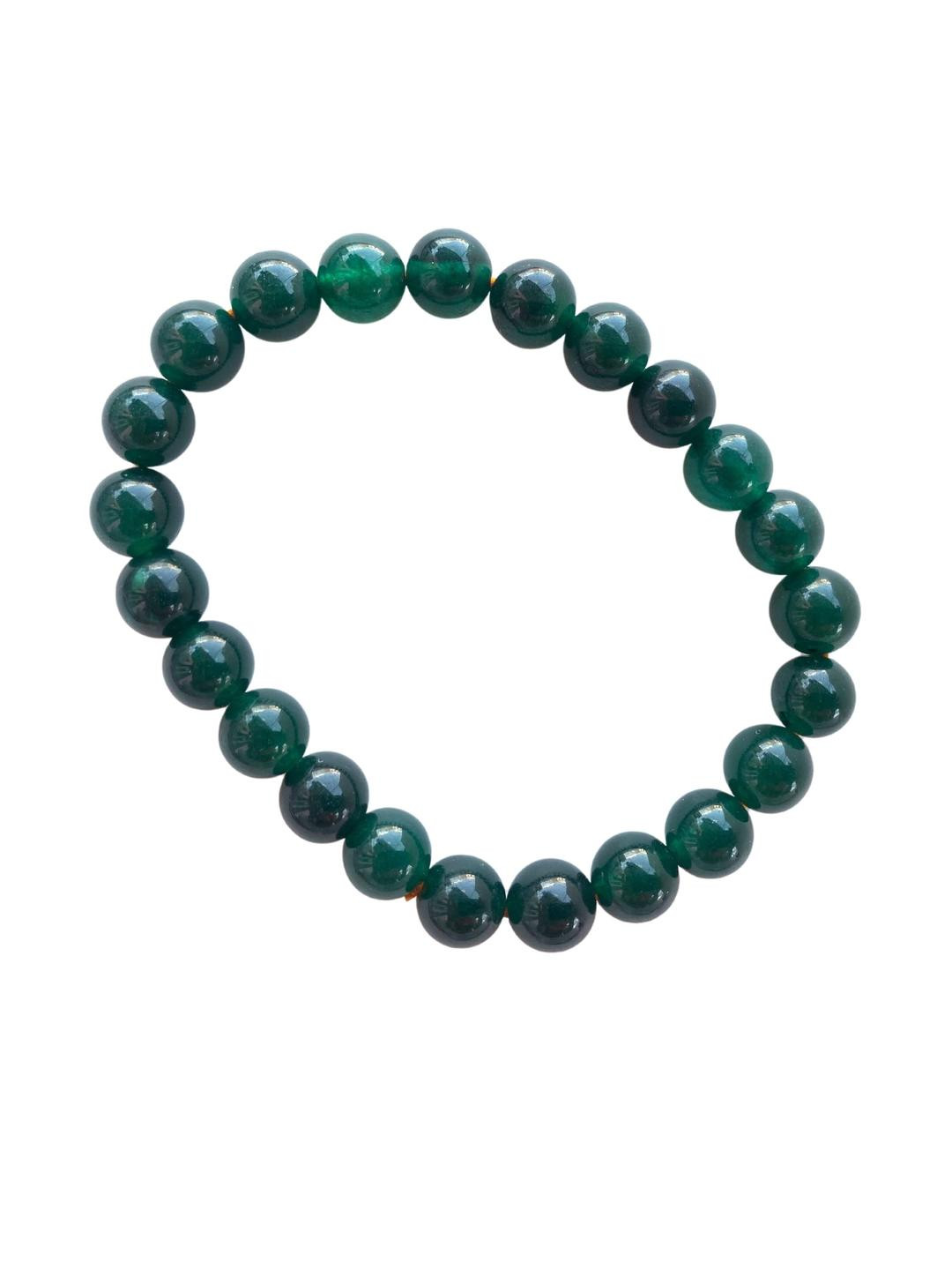 Apnisanskriti Unisex Jade Green Healing Stone Bracelet