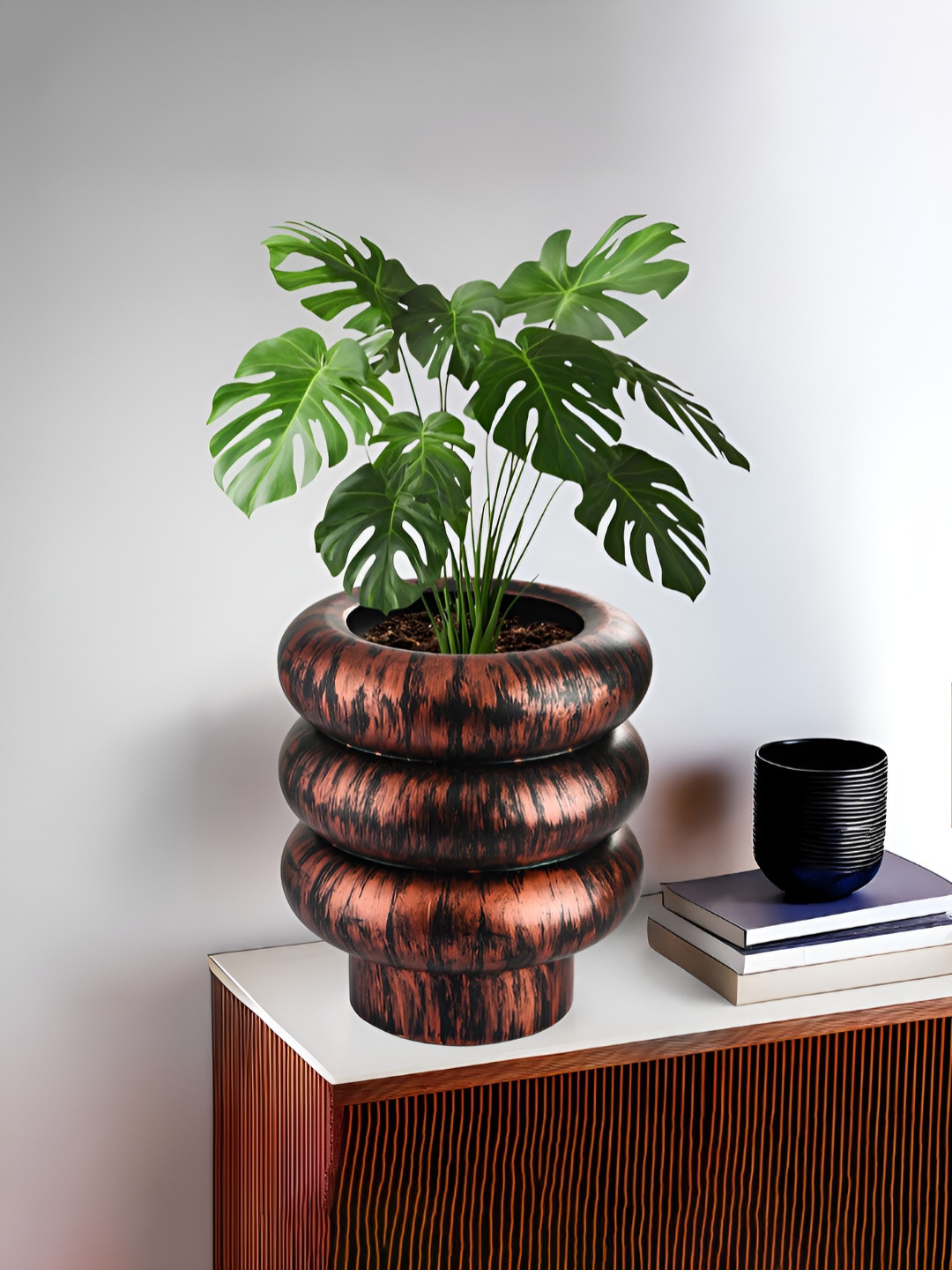 Myntra Elegant Homes Rust Textured Durable & Weather-Resistant Planter