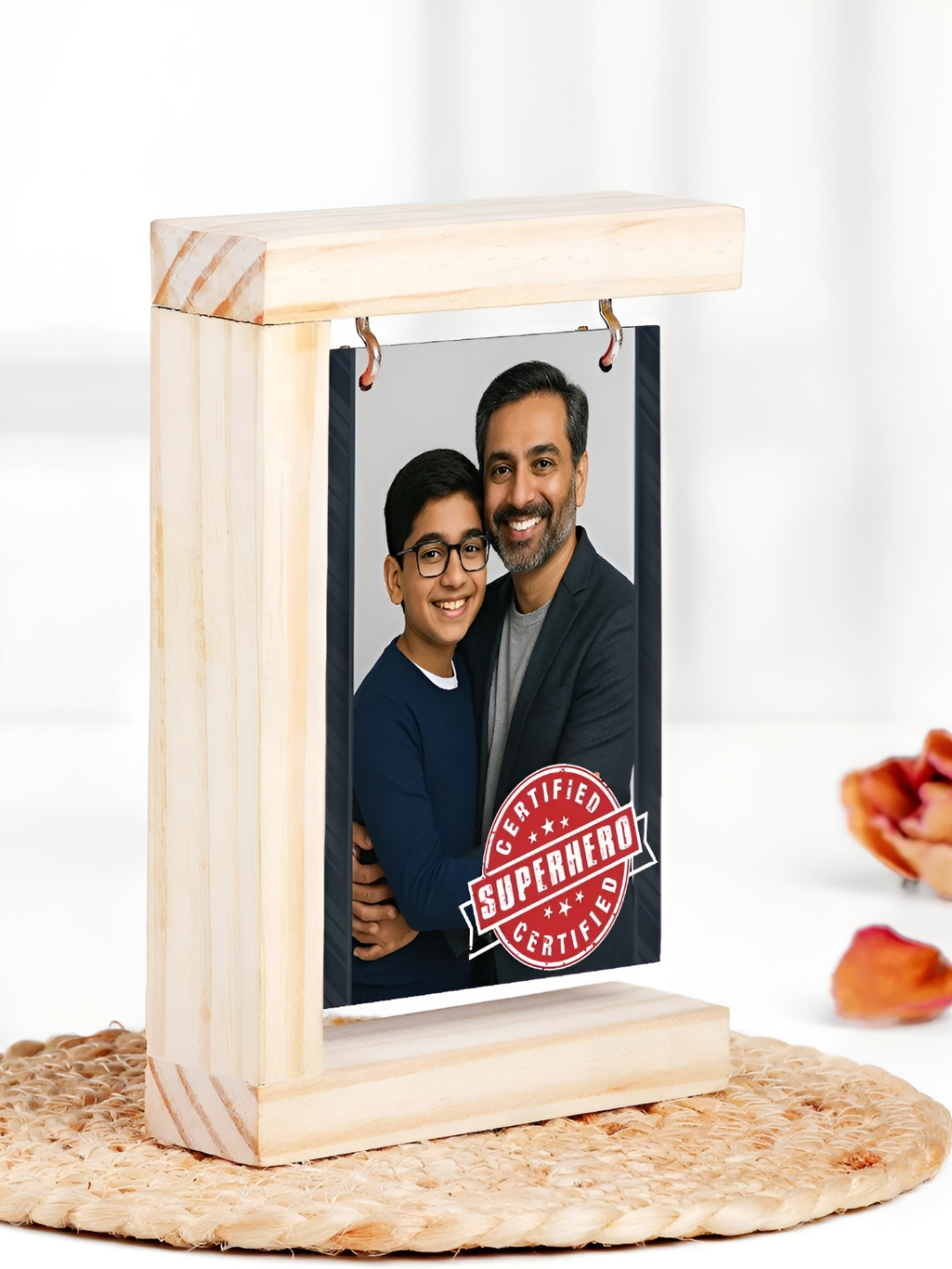 fnp White & Black 1 Pieces MDF Table Photo Frames