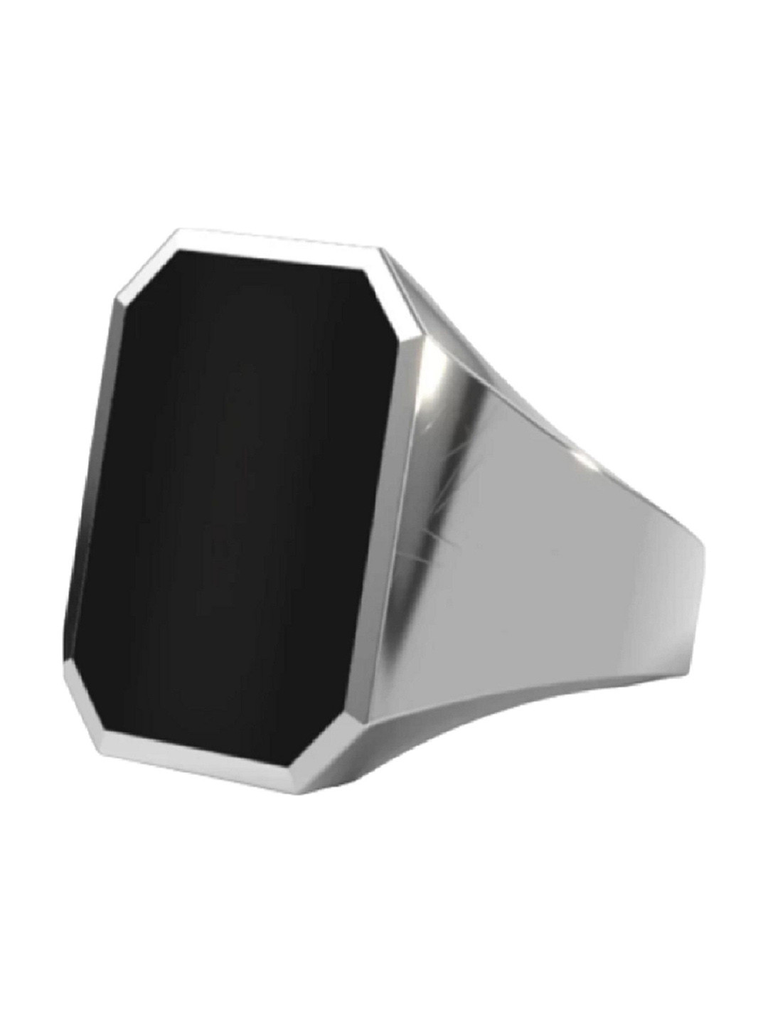 Dynamic Retail Global Black Alloy Finger Ring