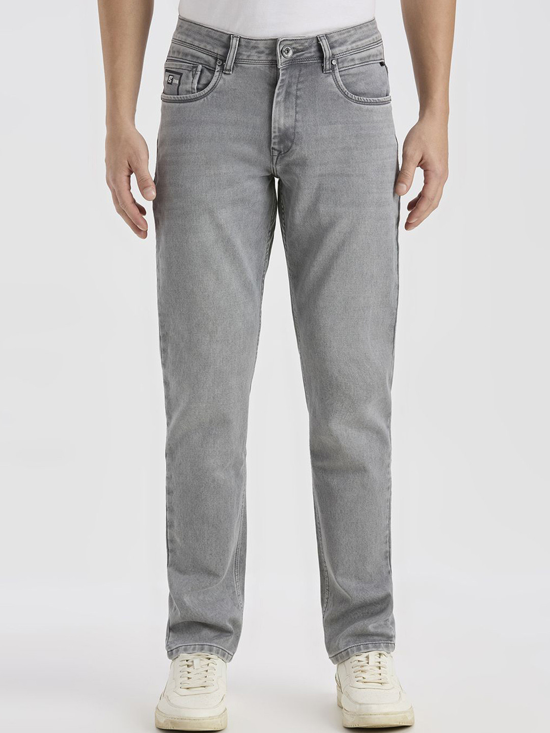 ROCKING SWAMY Men Slim Fit Mid-Rise Heavy Fade Stretchable Jeans