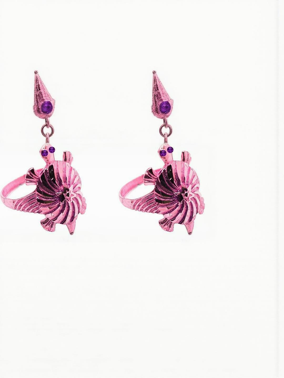 Dynamic Retail Global Turtle Purple Alloy Finger Ring