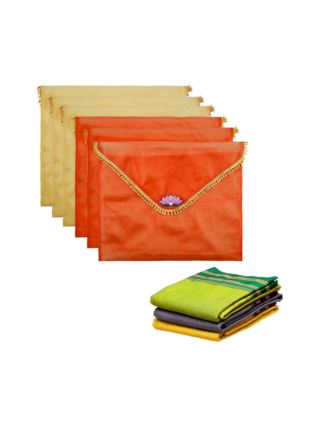 Aura saree cover Set of 6 Regular Multi-Utility Organisers