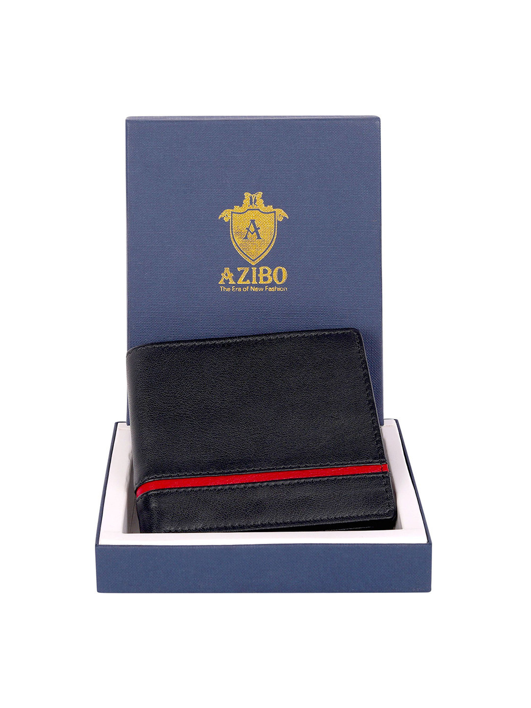Azibo Men Textured Leather Card Holder