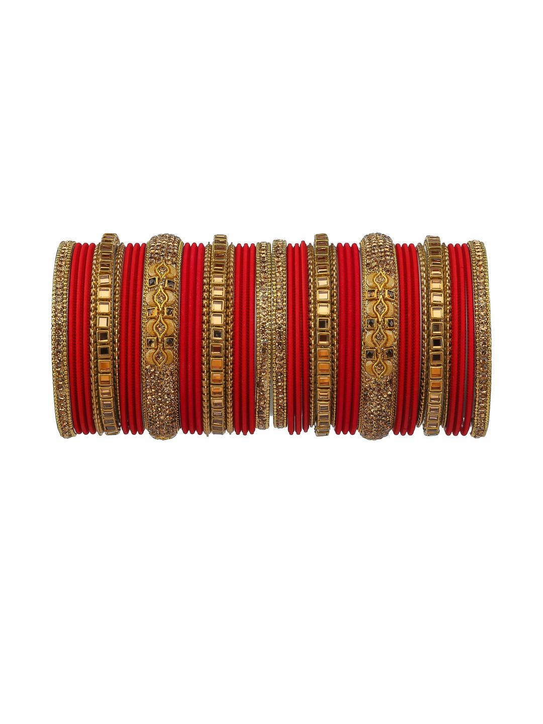 GLIKA Red Alloy Bangle