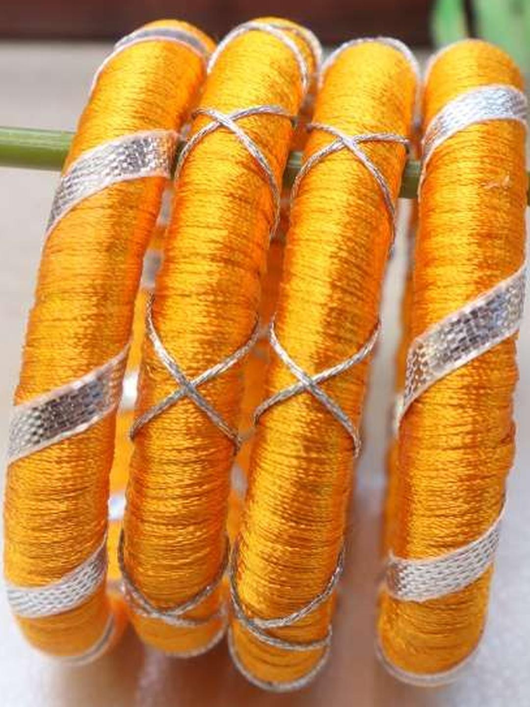 Kamule Yellow Plastic Bangle